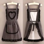 1pc of Love Canvas Apron Household Kitchen Apron And Wear-Resistant Overalls